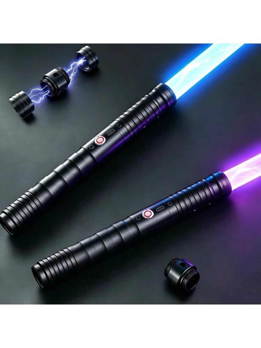 2-in-1 Dueling Lightsaber Set - 20 Color Options for Adults, Fun Battle Toy